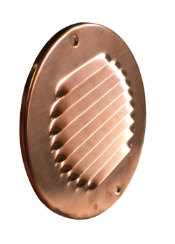 Lüftungsgitter Kupfer Rund Durchmesser 175 mm incl. Insektenschutz, Schrauben, Dübel